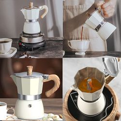 stovetop espresso maker or a macchinett - 1 pcs - 6 cups - moka pot (300ml)