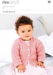 textured cardigans in rico baby classic dk - 295 downloadable pdf, english