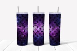 Louis Vuitton Gold Tumbler Wrap PNG Sublimation Digital Download