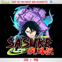 sasuke,  anime layered svg, anime vector, anime png, anime clipart, ready for (dtg) direct to garment,