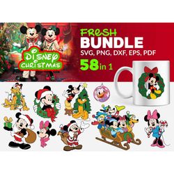 disney christmas friends bundle svg, christmas svg, disney christmas svg, /