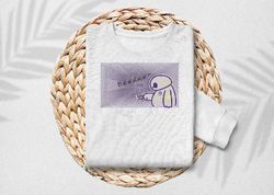 baymax embroidered shirt, embroidered shirt, unisex t-shirt, hoodie
