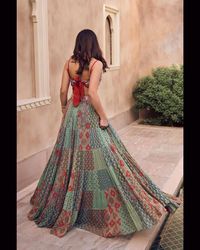 indian latest designer georgette digital printed fabric for dress suits saree lengha and anarkali gown