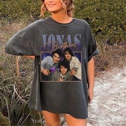 jonas brothers vintage t-shirt, jonas five albums one night tour shirt, jonas brothers 2023 tour shirt, jonas 90's tee,