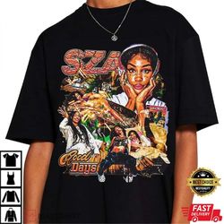 sza vintage shirt, sza new bootleg 90s black t-shirt, sza photoshoot shirt, music rnb singer rapper shirt, gift for fan,