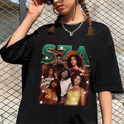 sza vintage shirt, sza new bootleg 90s black t-shirt, sza photoshoot shirt, music rnb singer rapper shirt, gift for fan,