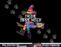 im the hippie witch shirt halloween matching tie dye group png,sublimation copy