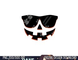 jack o lantern face pumpkin sunglasses hallowen costume png, sublimation copy