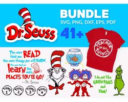 dr. seuss png bundle, little miss thing png, cat in the hat png, dr. seuss day png collection /