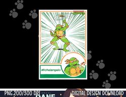mademark x teenage mutant ninja turtles - michelangelo tmnt retro style action baseball card design  copy