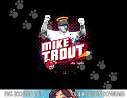 mike trout los angeles baseball sket one x mlb players png, sublimation copy