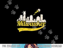 milwaukee baseball home run city skyline png, sublimation copy