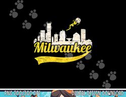 milwaukee baseball home run city skyline png, sublimation copy