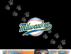 milwaukee tee vintage baseball throwback retro design png, sublimation copy