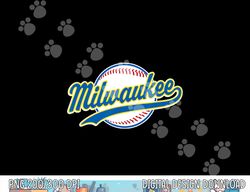 milwaukee tee vintage baseball throwback retro design png, sublimation copy