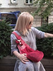 knitted bag stylish bag fashionable bag for the city and holidays