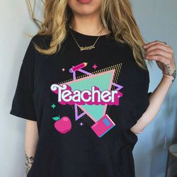 barb teacher shirt, pink teacher shirt, colorful teacher shirt, 90s shirt, 90s teacher shirt, back to school shirt, gift