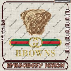 sport machine embroidery design, cleveland embroidery designs, football team embroidery, browns embroidery files