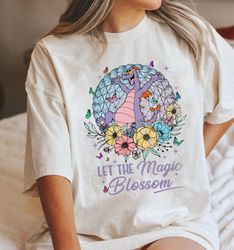 disney figment shirt, let the magic blossom disney figment epcot flower and garden festival shirt, floral epcot shirt, d