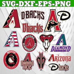 bundle 13 files arizona diamondbacks baseball team svg, arizona diamondbacks svg, mlb team  svg, mlb svg, png, dxf, eps,