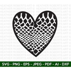 Snake Pattern Heart Svg, Heart SVG, Hand-drawn Heart svg, Valentine Heart svg, Heart Shape, Patterned Heart, Cut Files C