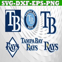 bundle 6 files tampa bay rays baseball team svg, tampa bay rays svg, mlb team  svg, mlb svg, png, dxf, eps, jpg, instant