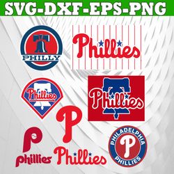 bundle 8 files philadelphia phillies baseball team svg, philadelphia phillies svg, mlb team  svg, mlb svg, png, dxf, eps