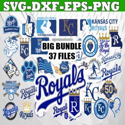 bundle 37 files kansas city royals baseball team svg, kansas city royals svg, mlb team  svg, mlb svg, png, dxf, eps, jpg