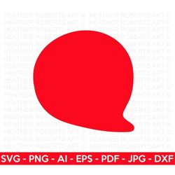 red chat bubble svg, chat bubble svg, call out svg, conversation bubble svg, text bubble svg, bubble message,  cut file