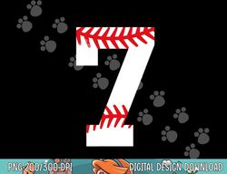 number 7 baseball lucky favorite jersey number png, sublimation