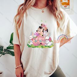 minnie mouse easter shirt, disney easter shirt, disney bunny shirt, disneyland easter 2023 shirt, mickey and friends eas