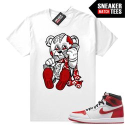 heritage 1s to match sneaker match tees white 'money bear'