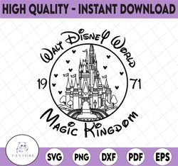 disney magic kingdom svg, dxf, png, waly disney world svg, disney cricut, image file, vector, digital