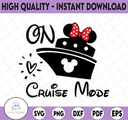 disney on cruise mode svg cutting file / multiple file formats for cricut, silhouette