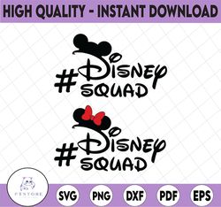 disney squad svg / minnie mouse svg / mickey mause svg / disneyland / t-shirs vinyl decal / design for cricut or silhoue