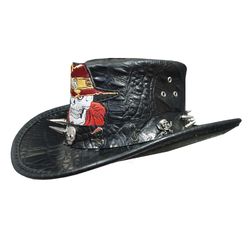 crocodile leather cowboy hunter hat