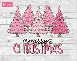 pink merry christmas png files for sublimation | merry christmas tree png | christmas sublimation designs downloads