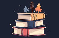 back to school book icon illustration