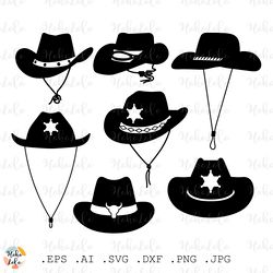 sheriff hat svg, sheriff hat silhouette, sheriff hat stencil templates dxf, sheriff hat cricut, sheriff hat clipart png