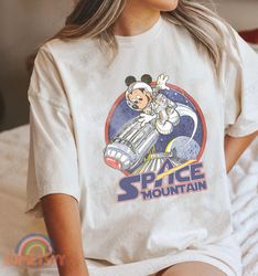 vintage space mountain tshirt, retro 90s disney space mountain tshirt, mickey and friends shirt, magic kingdom shirt, di
