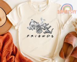 vintage winnie the pooh friends shirt, disney friends unisex tshirt, pooh and friends shirt, disney family shirts, disne