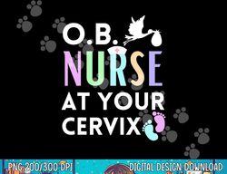 ob nurse graduation design with baby feet for nursing school png, sublimation copy