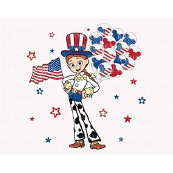 happy 4th of july svg, cowgirl svg, july 4th svg, mouse balloon svg, fourth of july svg, 1776 svg, american flag svg, in