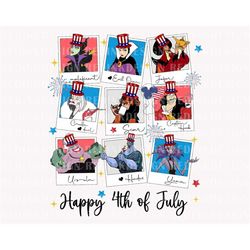 happy 4th of july png, villains png, fourth of july png, american flag png, america png, july 4th png, freedom png, inde