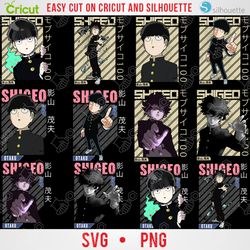 shigeo kageyama | anime bundle svg digital download | japanese svg |anime silhouette svg |anime character | kawaii svg