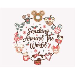 christmas doodle png, snacking around the world png, christmas donut png, mouse candy cane, retro christmas shirt, holid