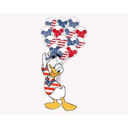 america flag balloon png, fourth of july png, july 4th png, american flag png, freedom png, independence day png, duck s