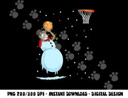 funny snowman basketball christmas png, sublimation copy