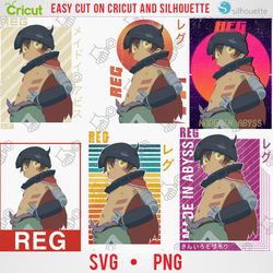 reg , | anime bundle svg digital download | japanese svg |anime silhouette svg |anime character | kawaii svg