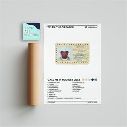 tyler the creator - call me if you get lost album cover poster, poster print, wall art,home decor, music album cover pos